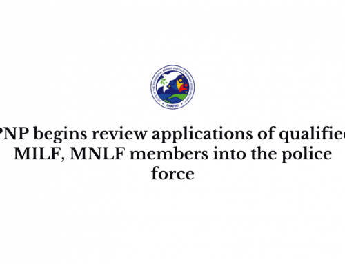 PNP begins review applications of qualified MILF, MNLF members into the police force
