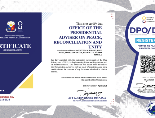 OPAPRU awarded DPO/DPS Seal of Registration and NPC certification for Data Privacy